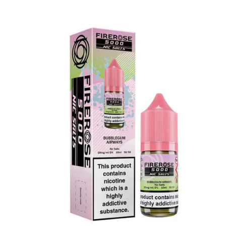 Elux Fire Rose 5000 - Bubblegum Airways - Nic Salt E-Liquid – 10ml